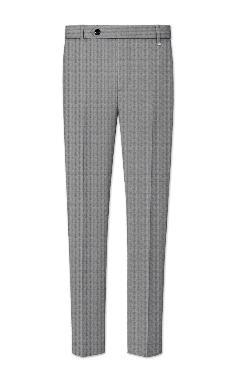 Mobster Gray Textured Pant 2