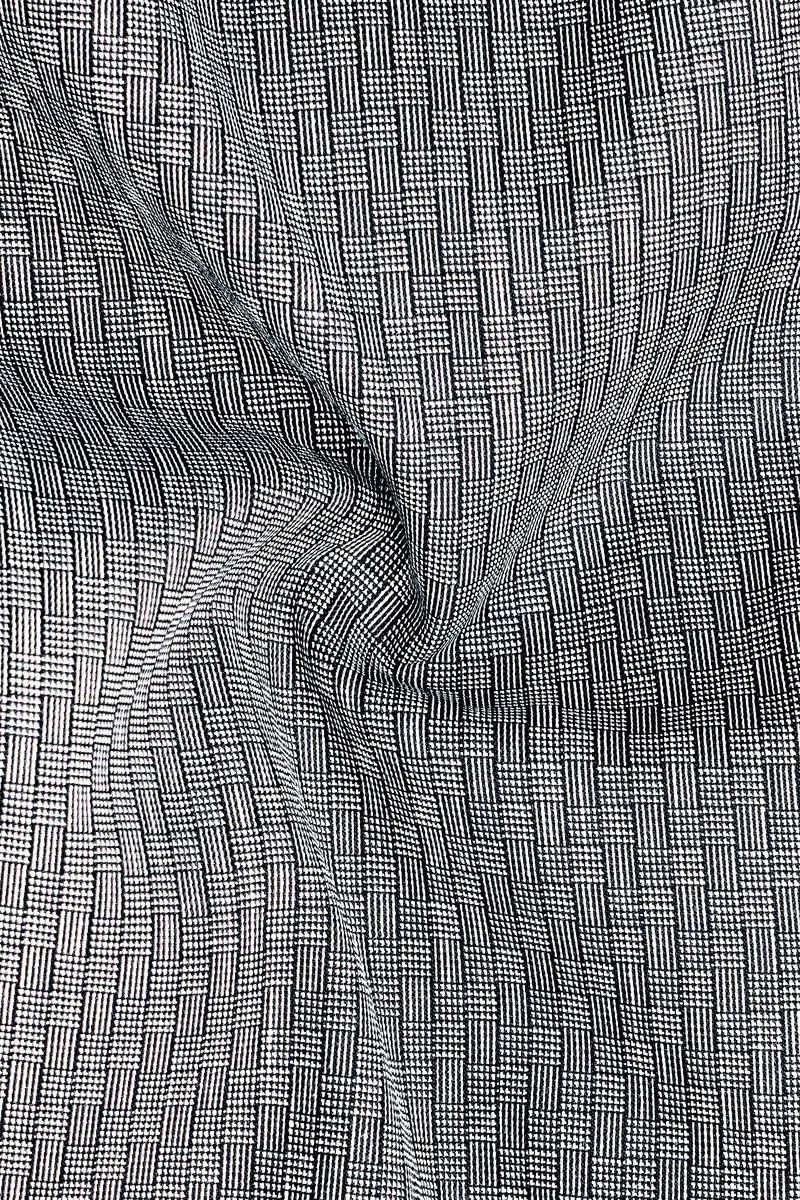 Mobster Gray Textured Pant 3