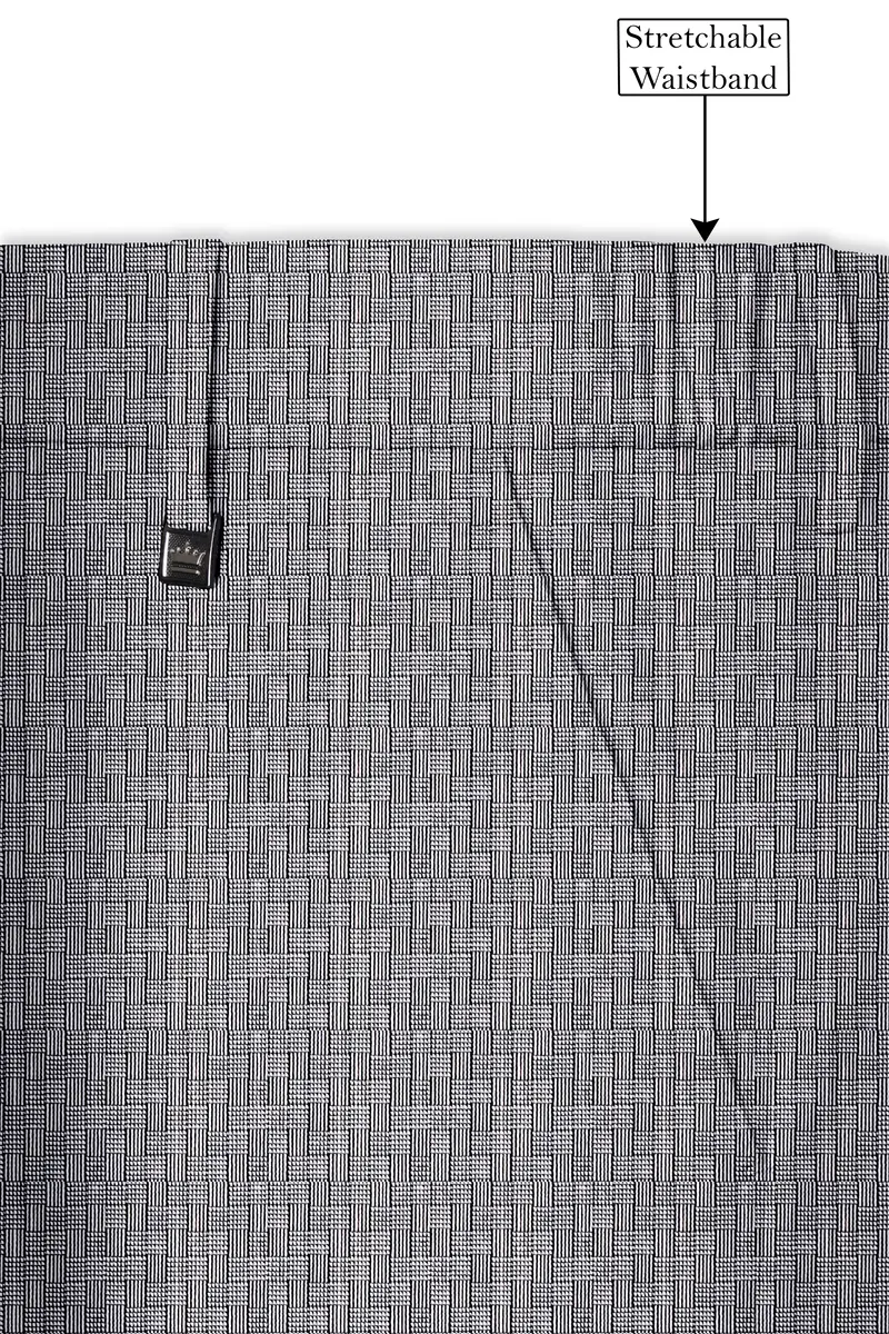 Mobster Gray Textured Pant 6