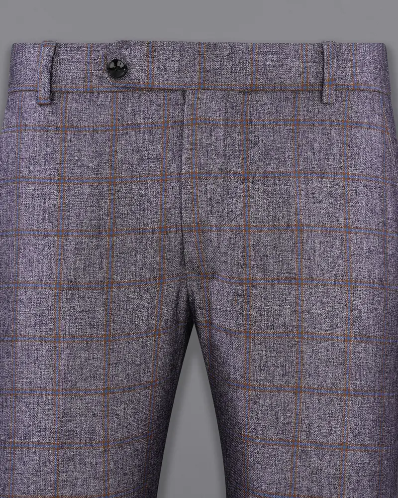 Mobster Gray Windowpane Pant 2