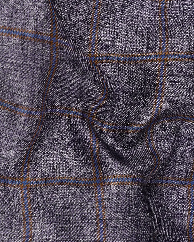 Mobster Gray Windowpane Pant 3