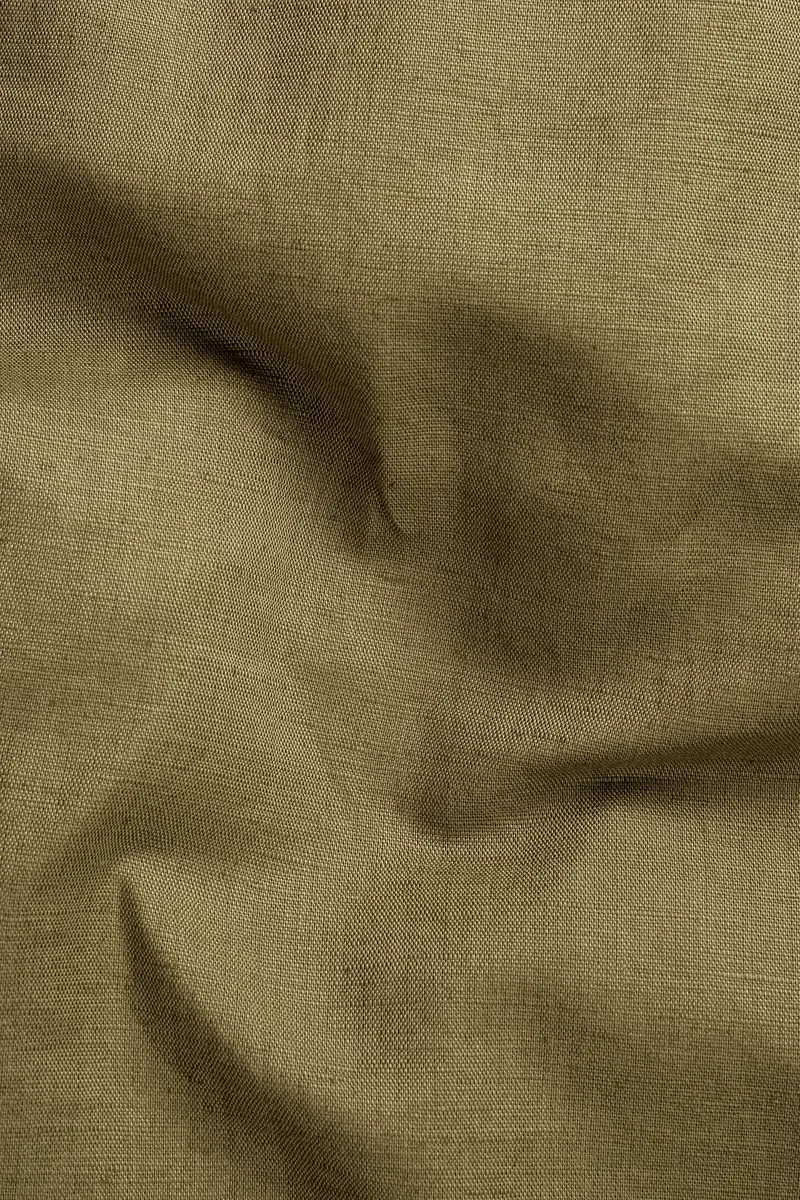 Moccasin Brown Luxurious Linen Kurta Shirt 3