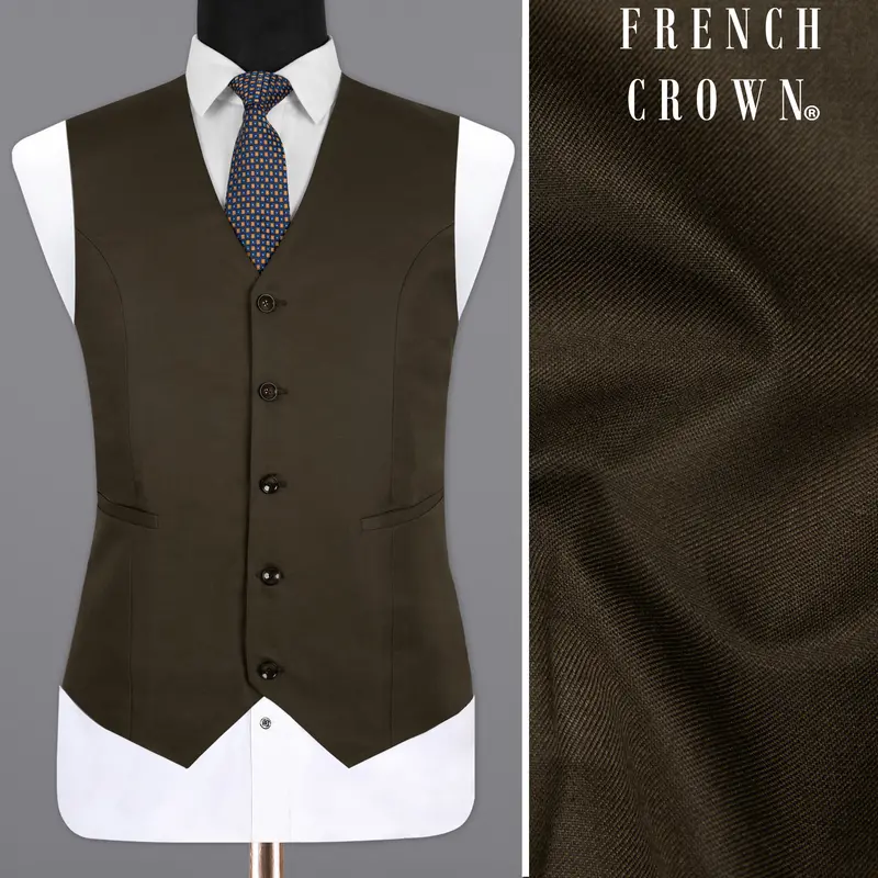 Mondo Brown  Premium Cotton Waistcoat 1