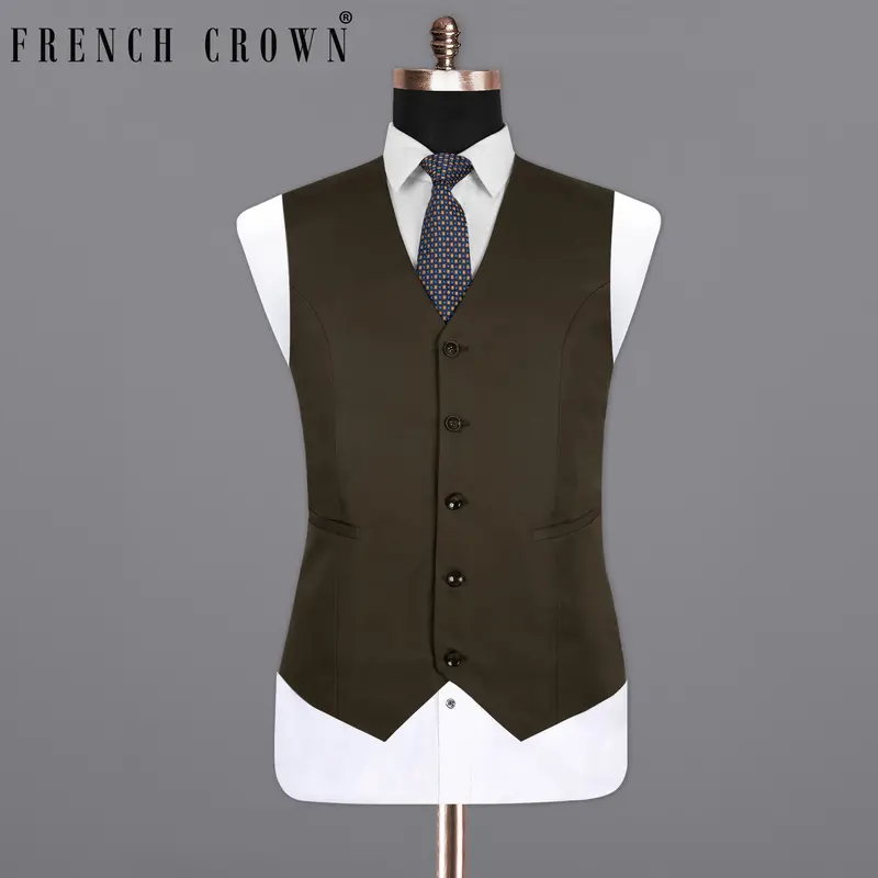 Mondo Brown Premium Cotton Waistcoat 7