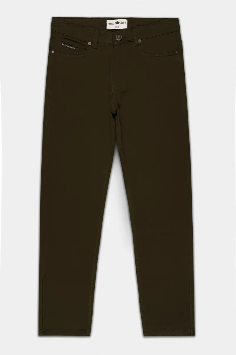 Mondo Brown Rinsed Clean Look Stretchable Denim 2
