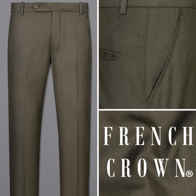 Mondo Brown Textured  Pant 1
