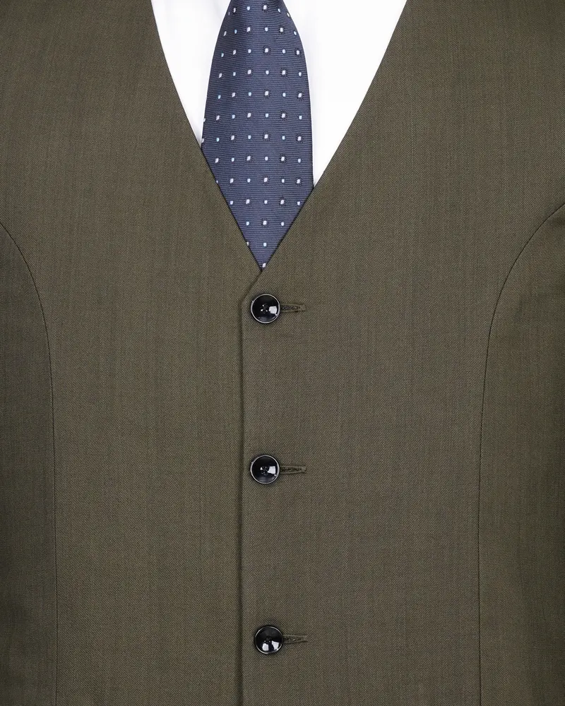 Mondo Brown Textured Waistcoat 5