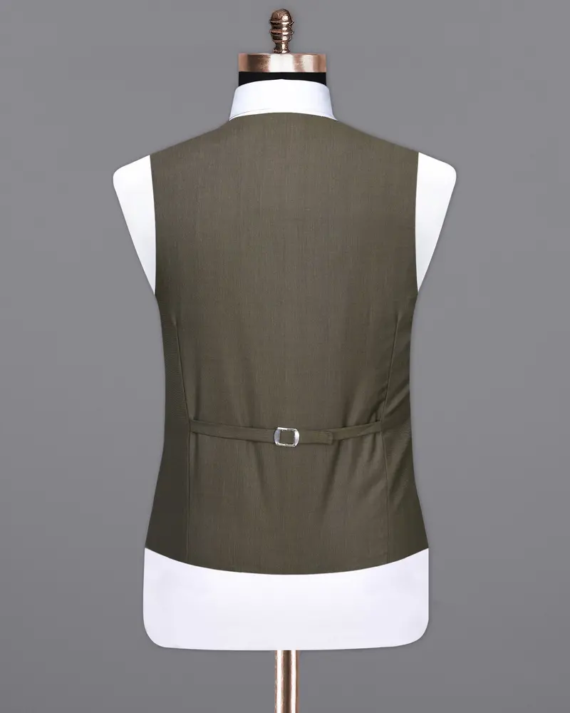 Mondo Brown Textured Waistcoat 6
