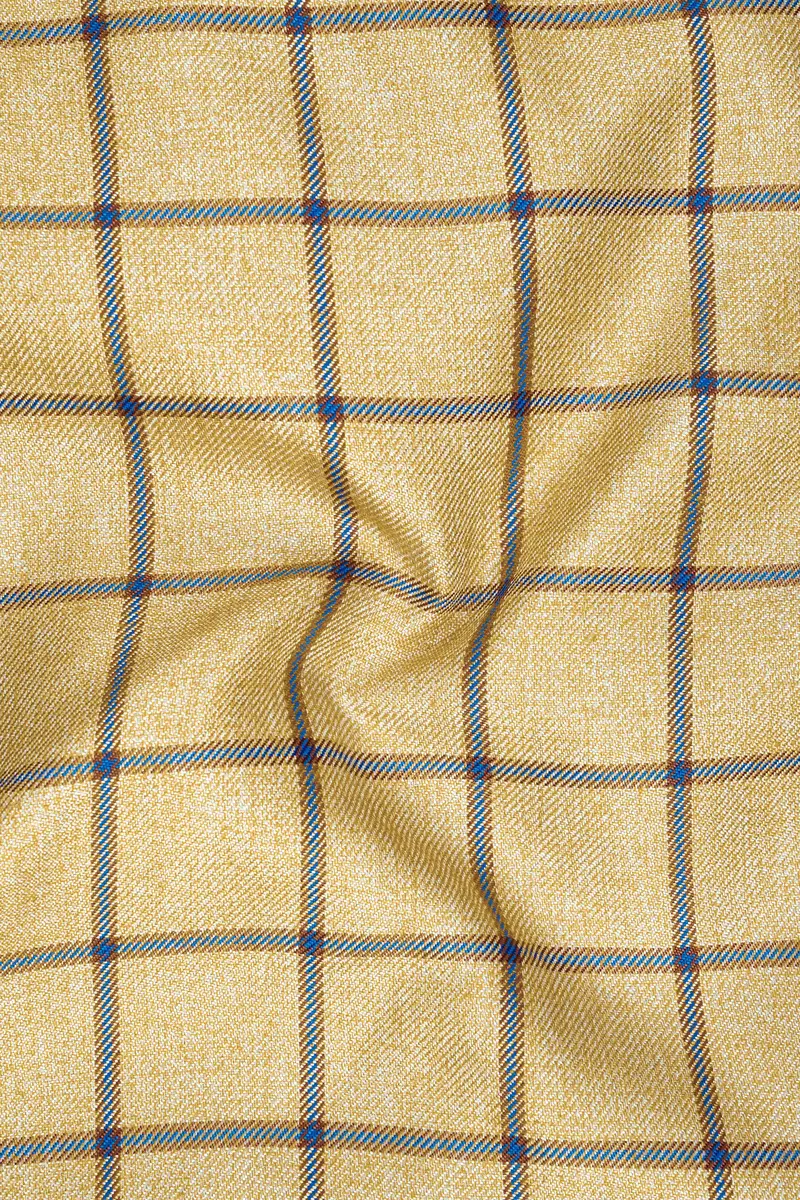Mongoose Brown With Dianne Blue Windowpane Pant 3