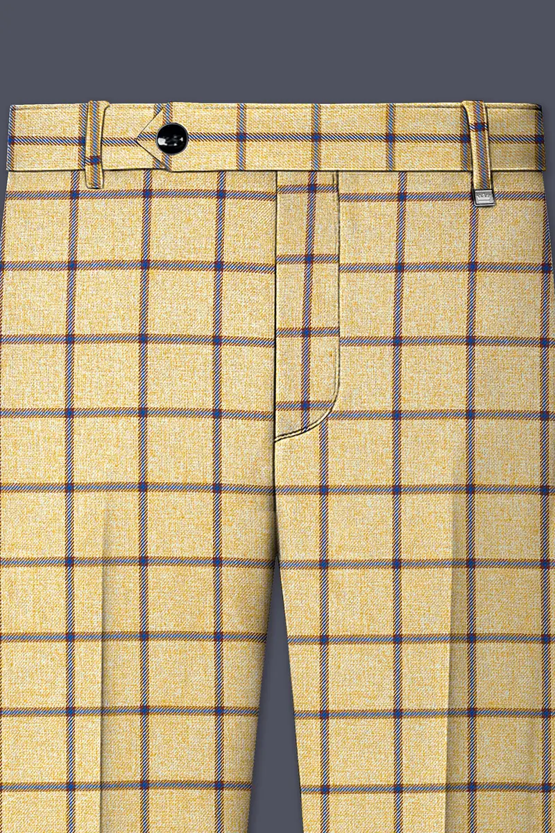 Mongoose Brown With Dianne Blue Windowpane Pant 4