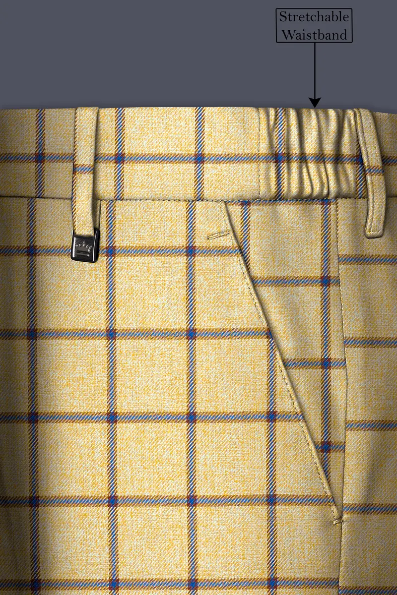 Mongoose Brown With Dianne Blue Windowpane Pant 6