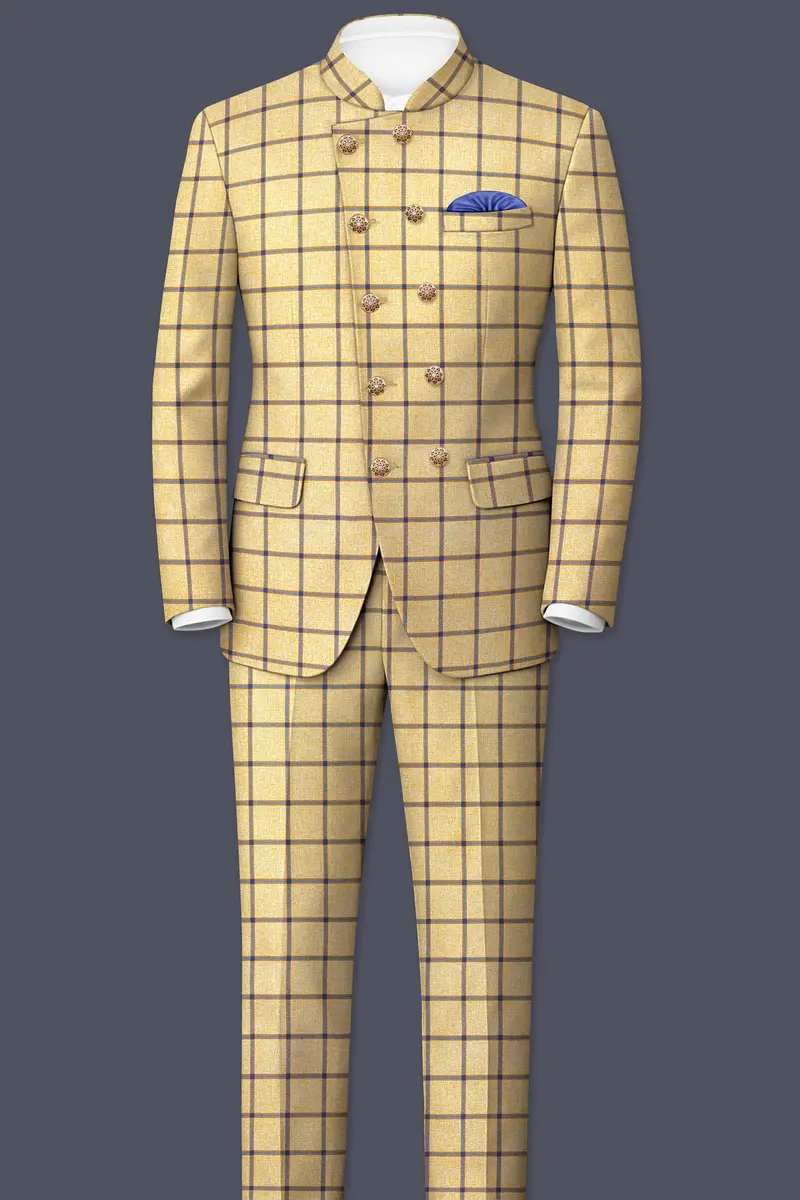 Mongoose Brown With Dianne Blue Windowpane Pant 7