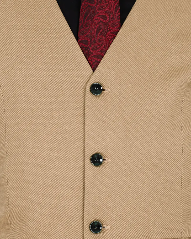 Mongoose Cream Premium Cotton Waistcoat 5
