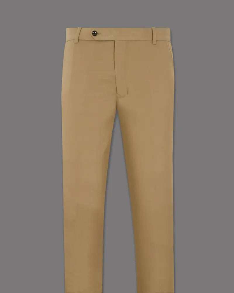 Mongoose Cream Stretchable Premium Cotton Traveler Pant 4