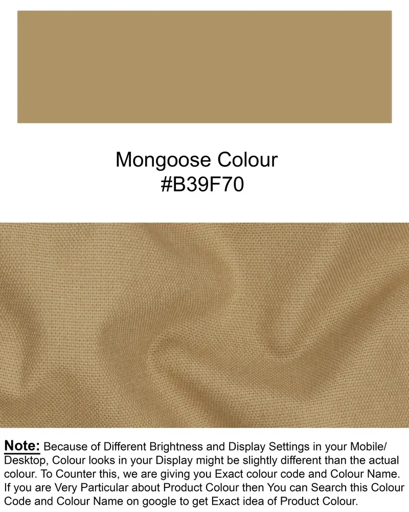 Mongoose Cream Stretchable Premium Cotton Traveler Pant 7