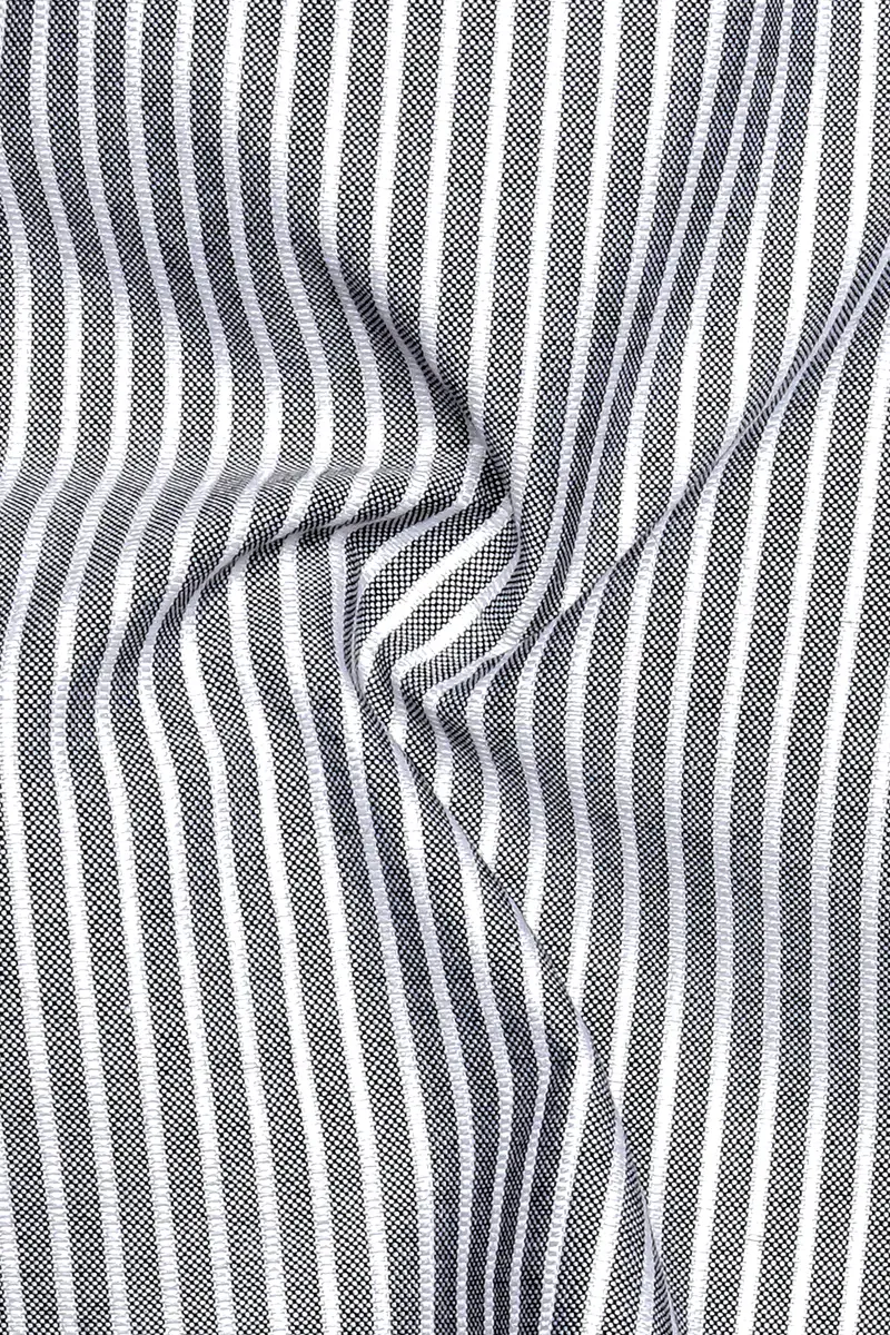 Monsoon Gray And Bright White Stripes Oxford Premium Cotton Boxer 3