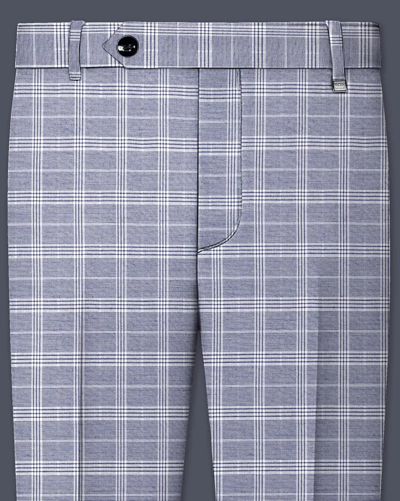 Monsoon Steel Gray Plaid Pant 1