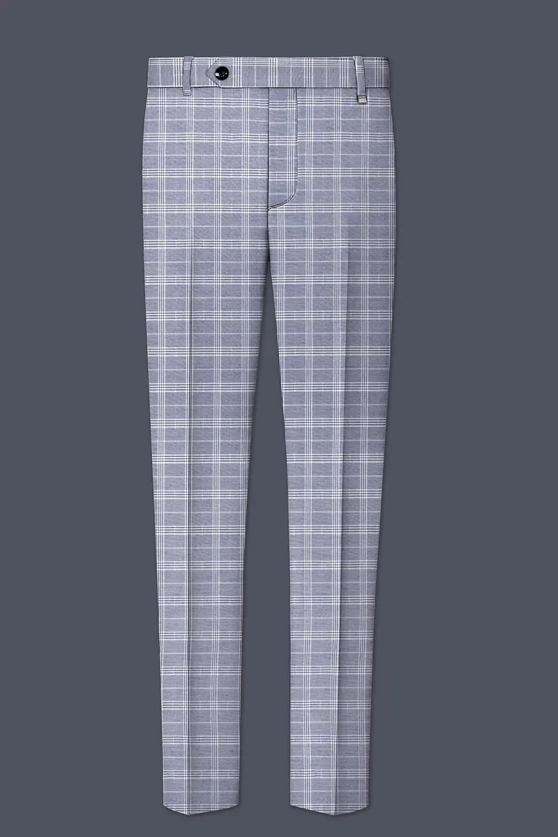 Monsoon Steel Gray Plaid Pant 2