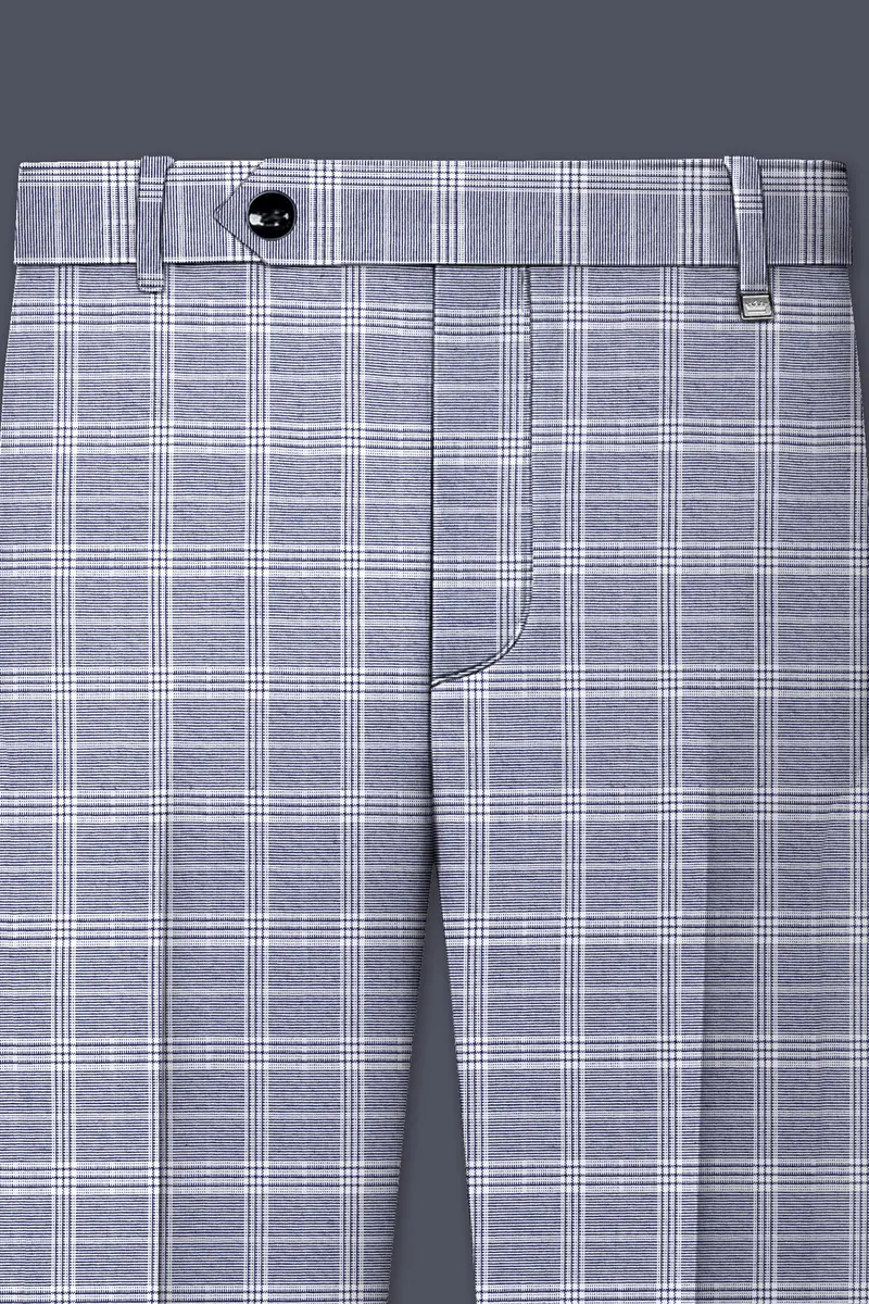 Monsoon Steel Gray Plaid Pant 4