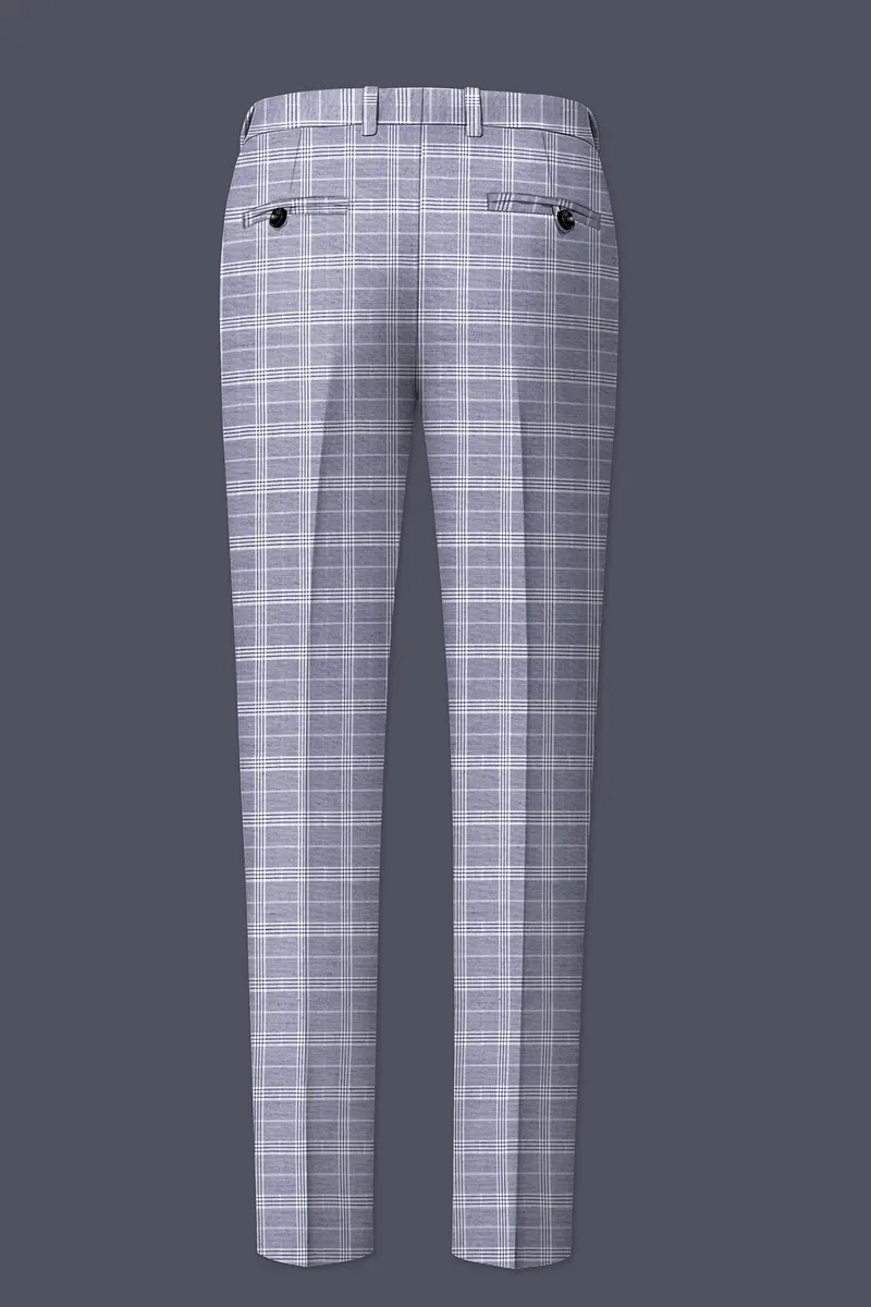 Monsoon Steel Gray Plaid Pant 5