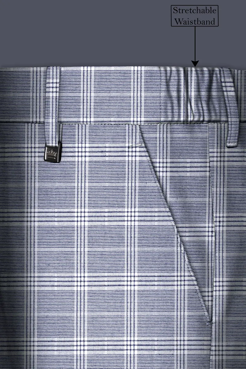 Monsoon Steel Gray Plaid Pant 6