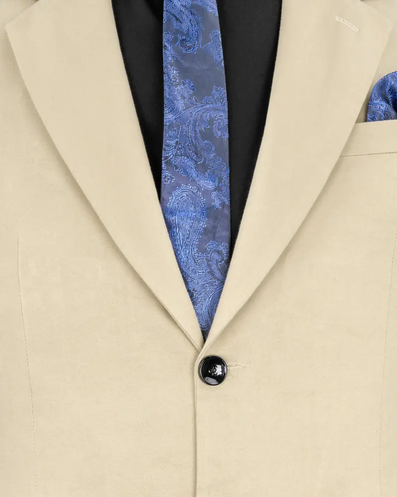 Moon Mist Beige Stretchable Premium Cotton Traveler Suit 5