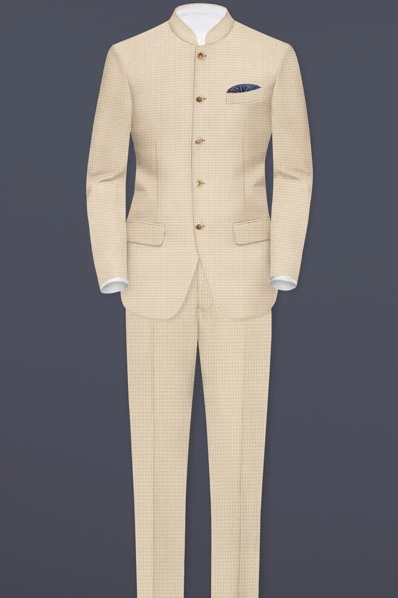 Moonbeam-Moon Mist Cream Textured Corduroy Premium Cotton Single Breasted Sports Blazer 7