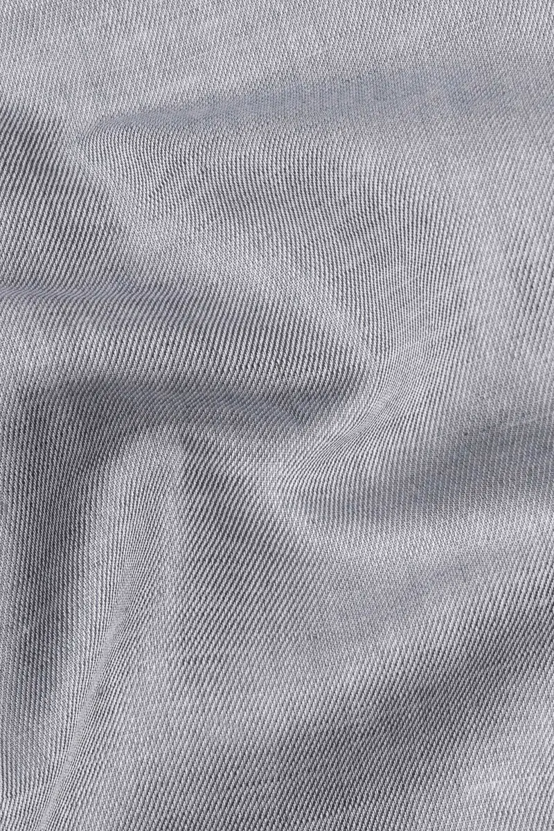 Mountain Mist Grey Luxurious Linen Shirt 3