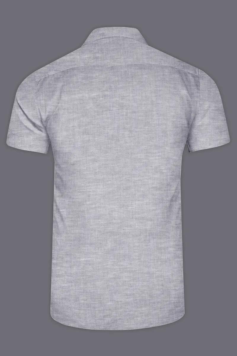 Mountain Mist Grey Luxurious Linen Shirt 6