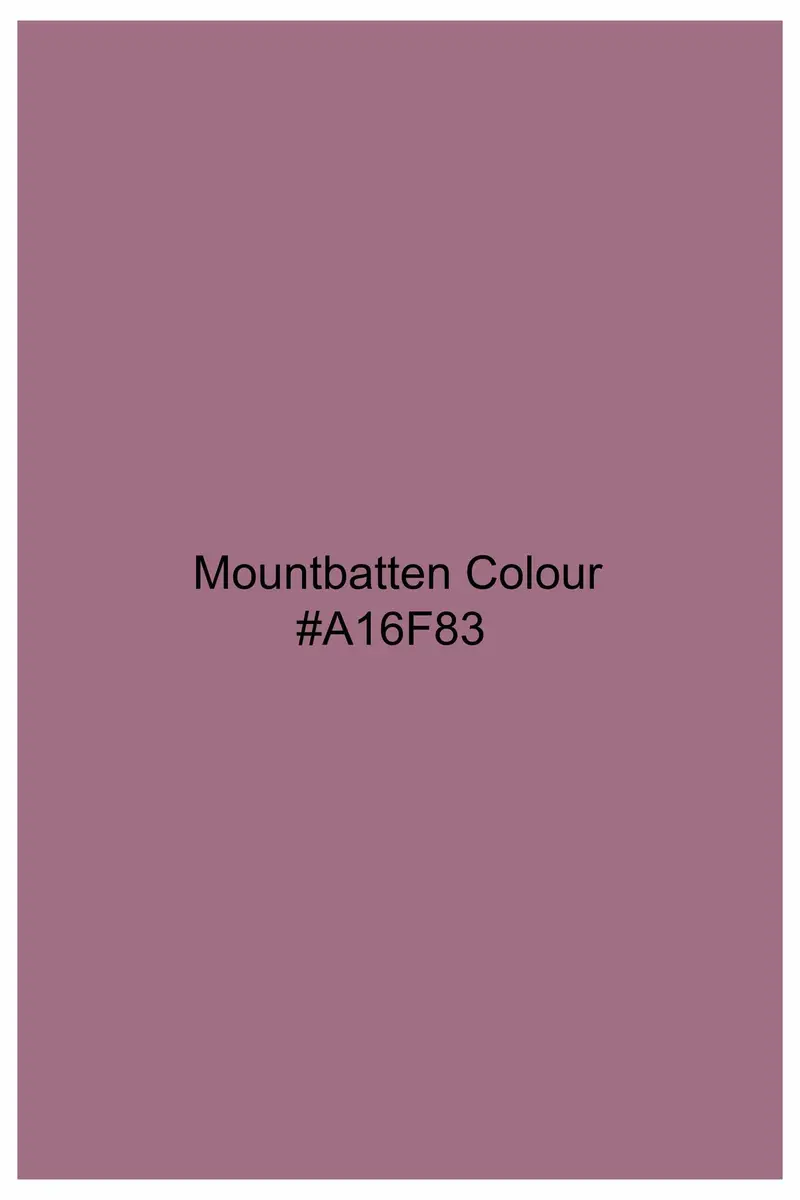 Mountbatten Lavender Dobby Textured Premium Giza Cotton Stretchable Shirt 5