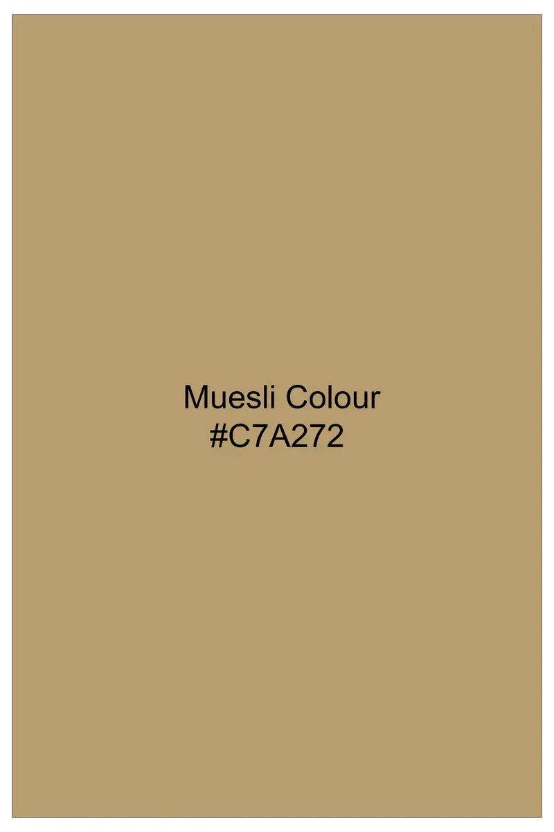 Muesli Brown Wool Rich Waistcoat 10