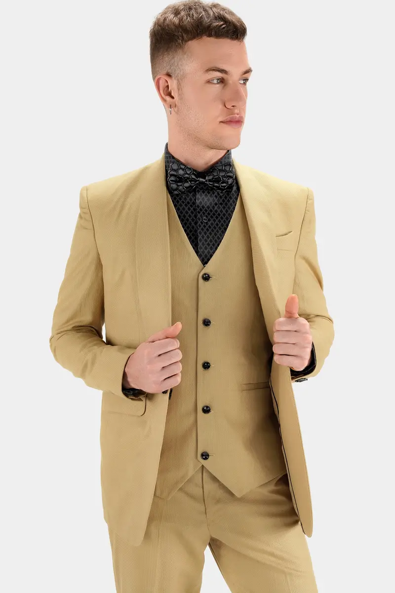 Muesli Brown Wool Rich Waistcoat 9
