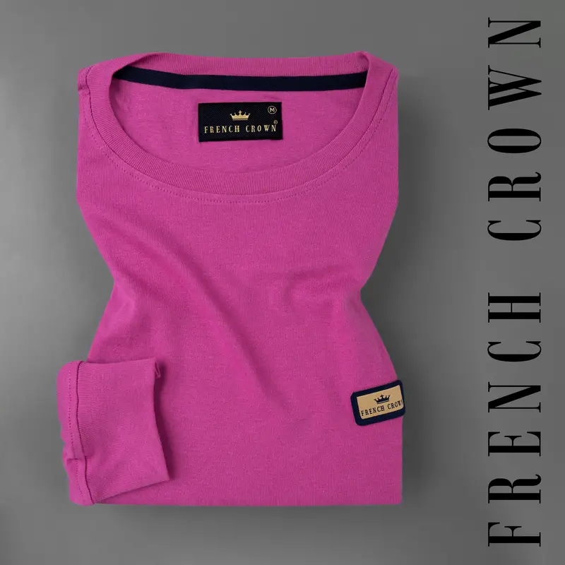Mulberry Pink Full Sleeve Super Soft Premium Cotton Sweatshirt 1
