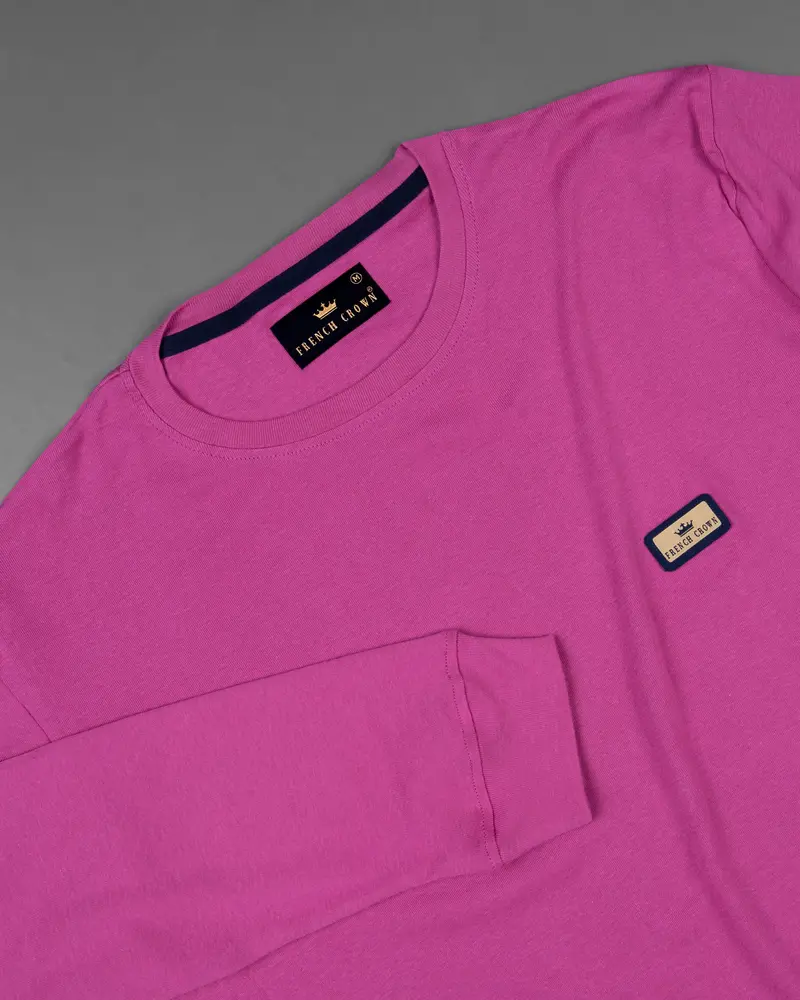 Mulberry Pink Full Sleeve Super Soft Premium Cotton Sweatshirt 4