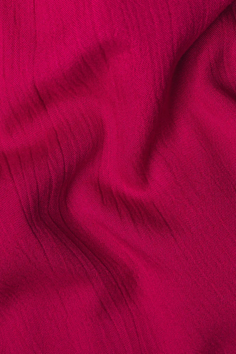 Mulberry Pink Viscose Flared Top 3