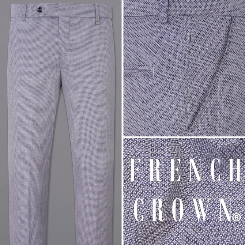 Mulled Blue Textured Pant 1