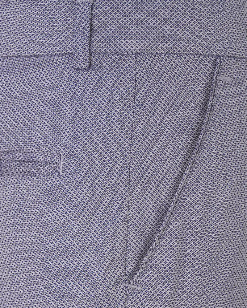 Mulled Blue Textured Pant 5