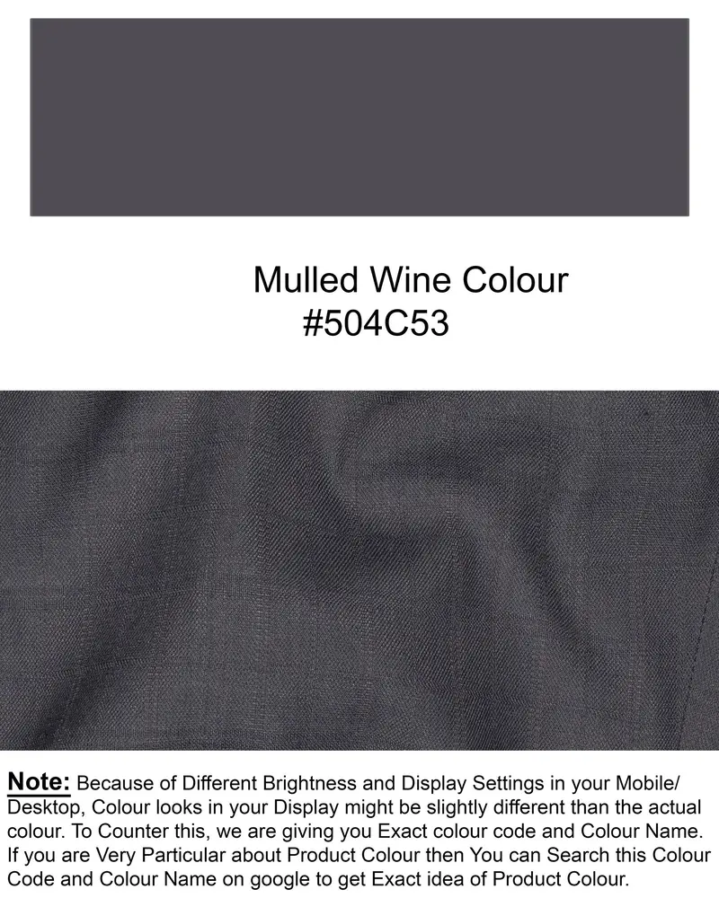 Mulled Grey Subtle Plaid Wool Rich Waistcoat 7