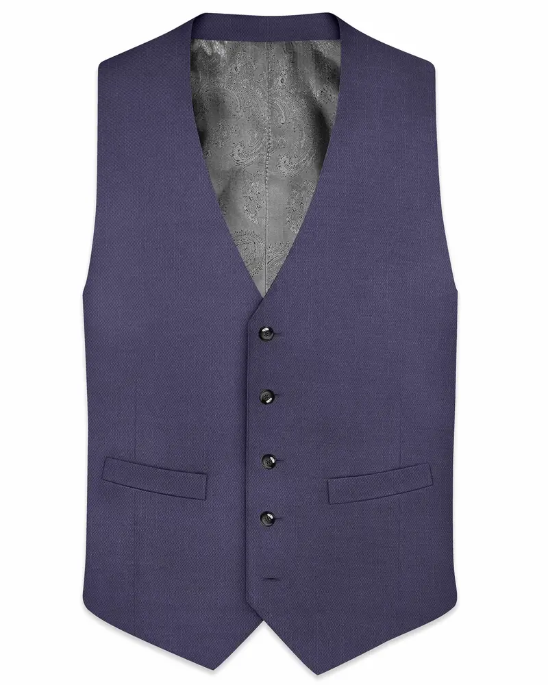 Mulled Grey Wool Rich Waistcoat 1