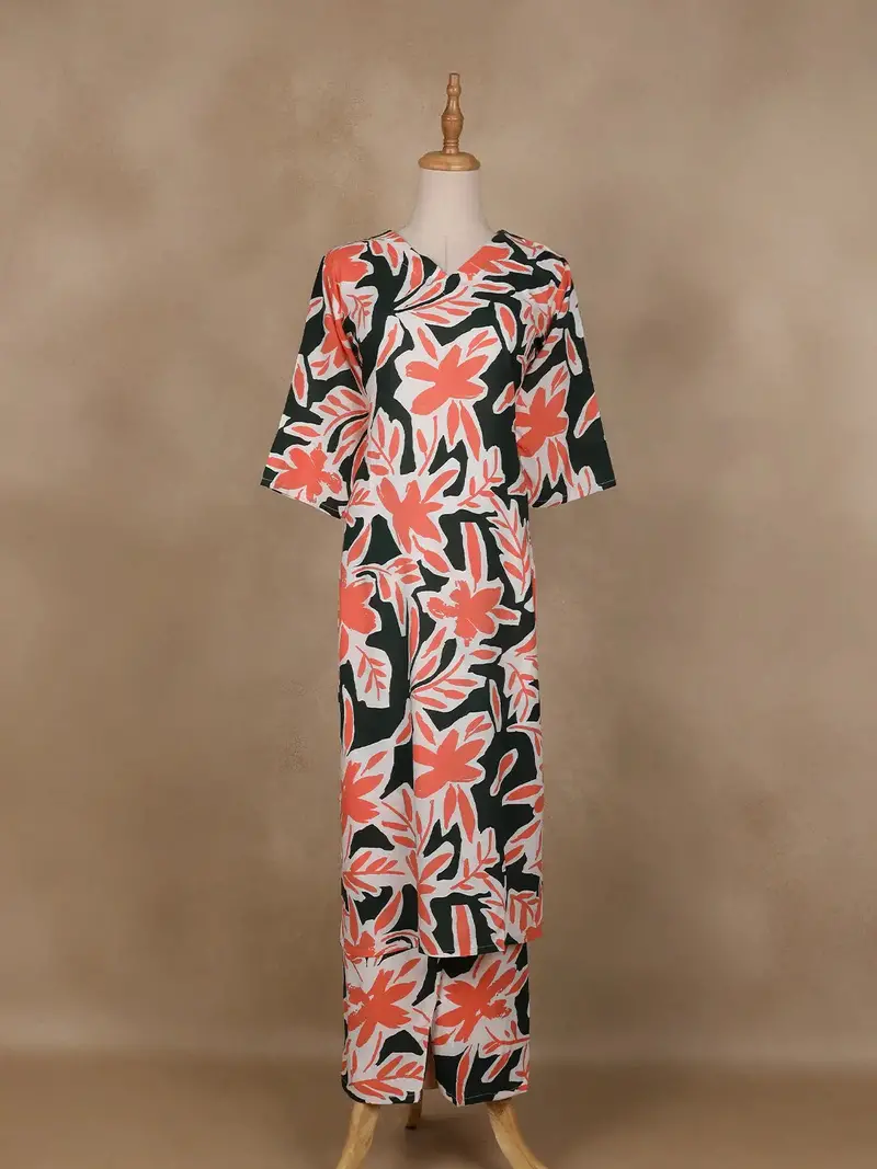 Multicolor Floral Designed Cotton Salwar Suit 2