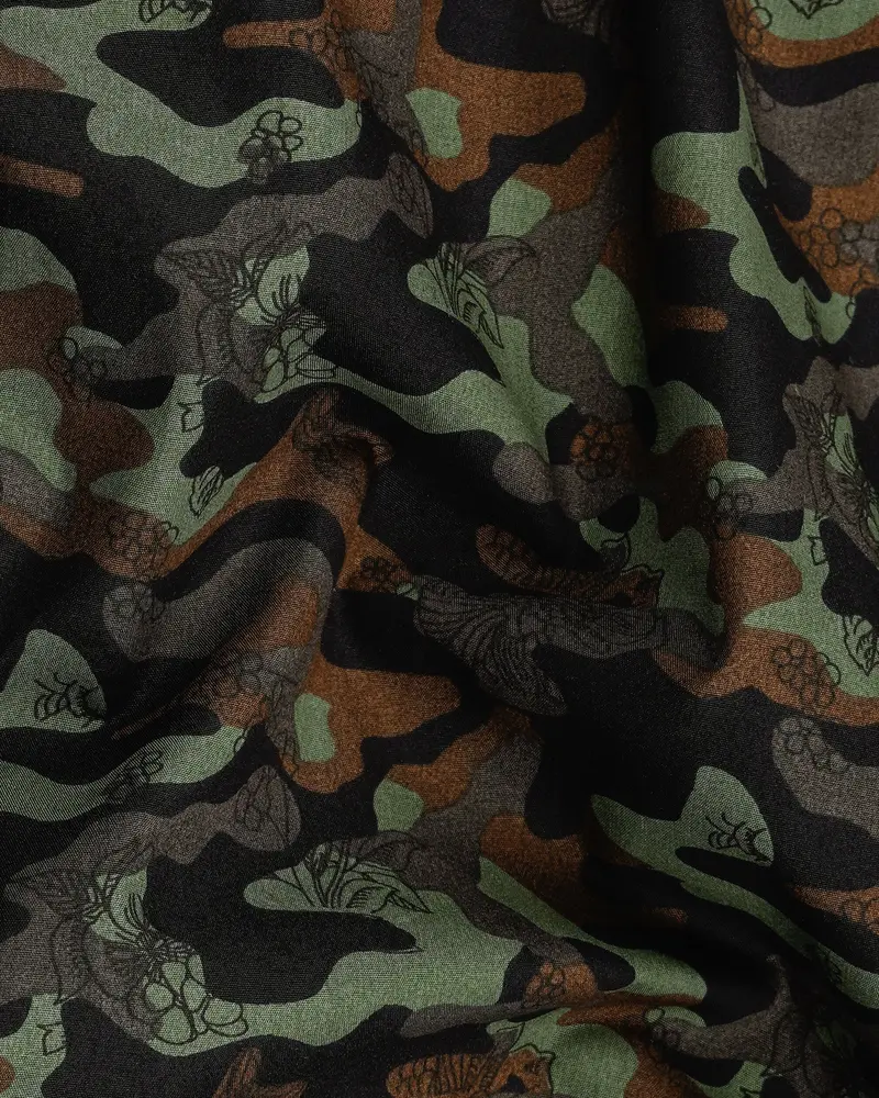 Multicolour Camouflage Flower Printed Premium Cotton Shirt 2