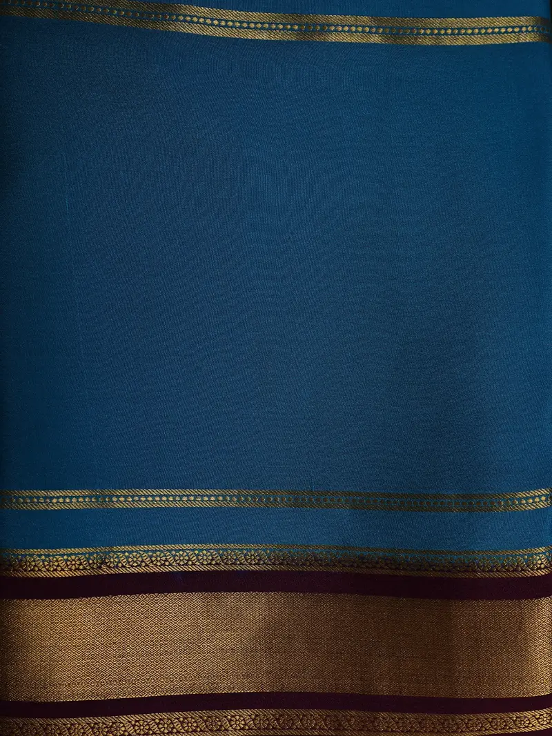 Mustard Olive Green Butta Woven Design Mysore Silk Designer Saree With Contrast Zari Border 2