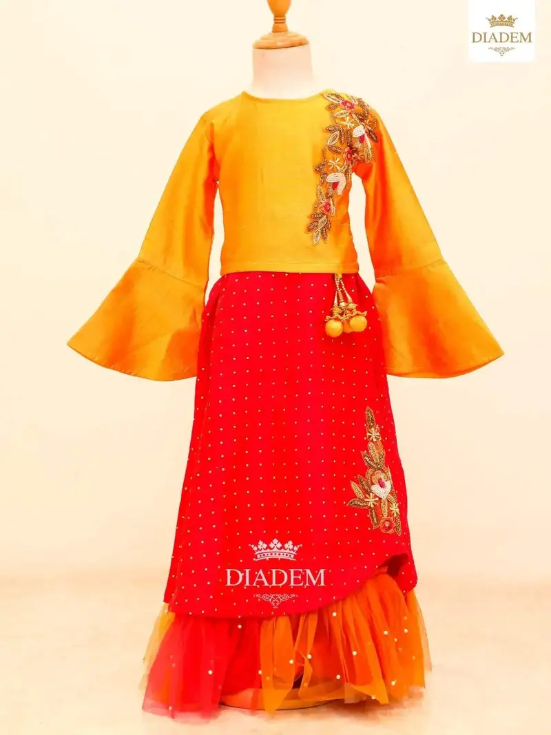 Mustard Yellow Lehenga Enhanced In Embroidery And Stones 1
