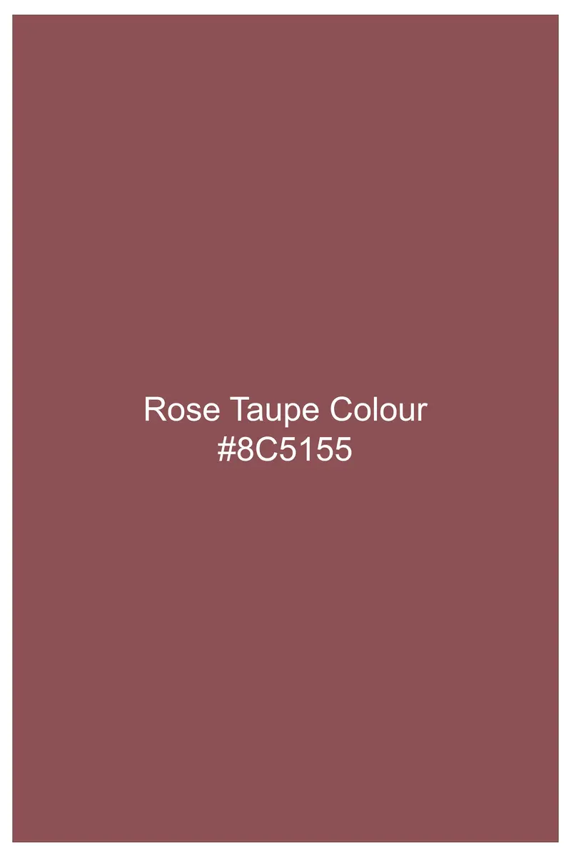 Muted Mauve-Rose Taupe Subtle Sheen Super Soft Premium Cotton Tuxedo Shirt 7
