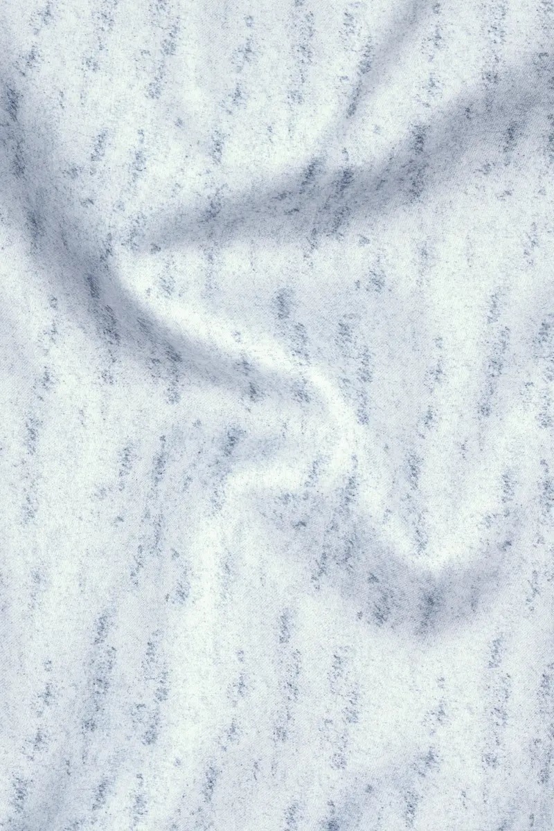 Mystic Blue Printed Super Soft Premium Cotton Shirt 2