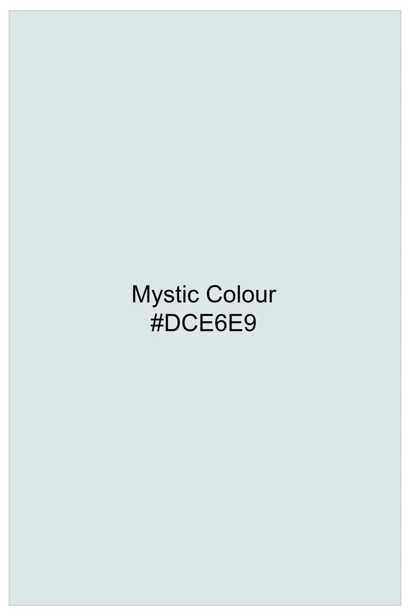 Mystic Blue Printed Super Soft Premium Cotton Shirt 8