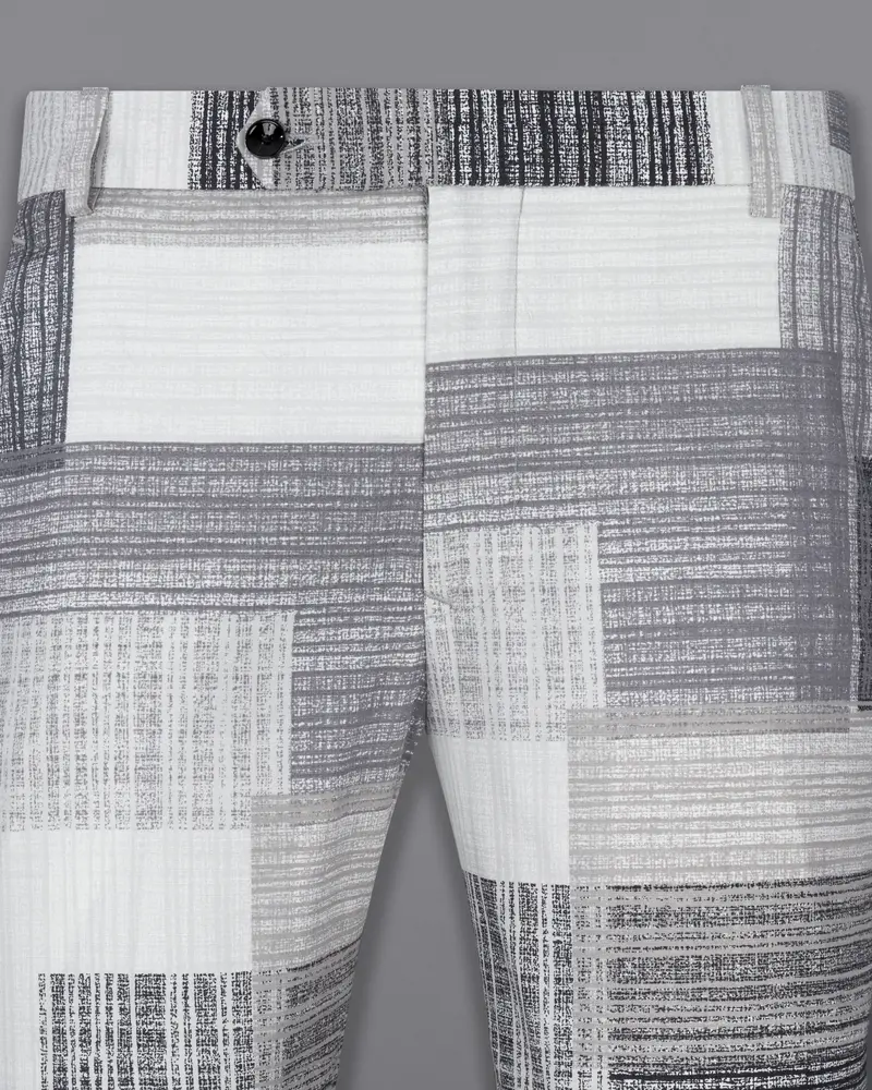 Mystic Gray And Black Premium Cotton Pant 2
