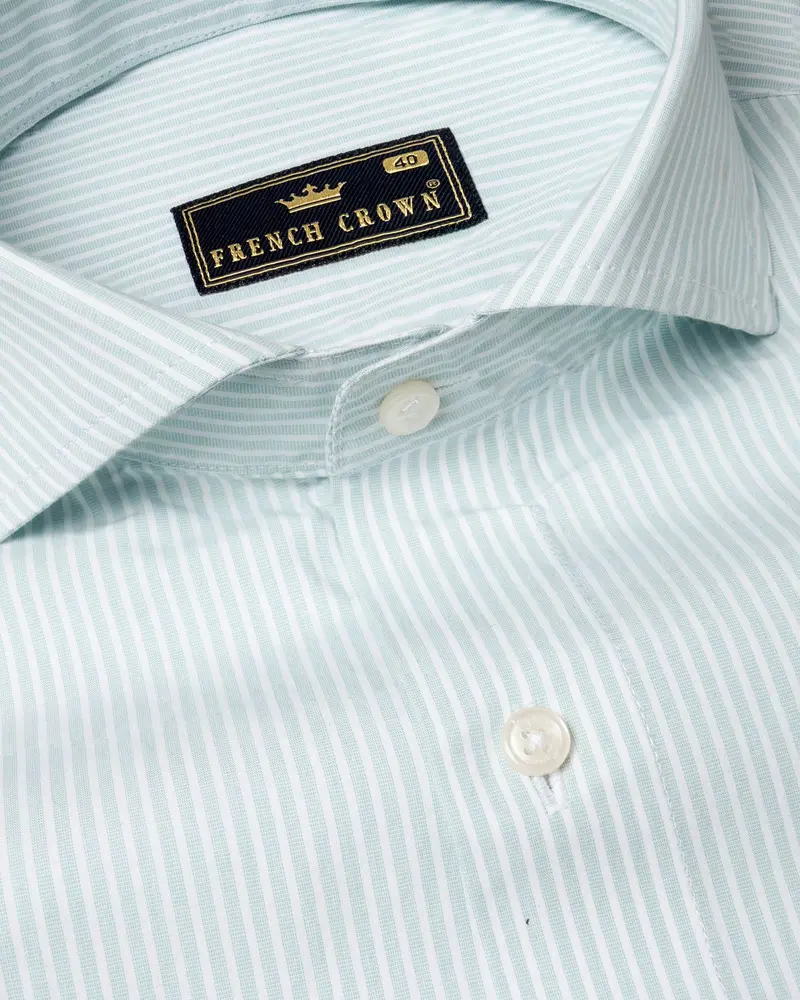 Mystic Gray Striped Royal Oxford Shirt 1