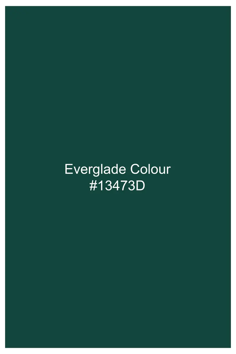 Mystic Grove-Everglade Green Solid Subtle Sheen Super Soft Premium Cotton Tuxedo Shirt 12