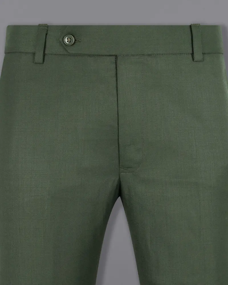Nandor Green Wool Rich Pant 2